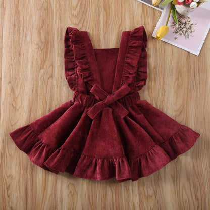 Toddler Tutu Dress Infant Sleeveless Vest Skirt Baby Backless Cute Romper for Girl Ruffle Skirt, Ages for 6Mos-5T